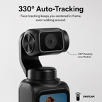 330 degree auto-tracking keeps you centred in frame