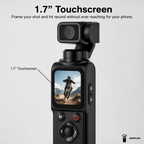 1.7 inch touchscreen control, no phone required